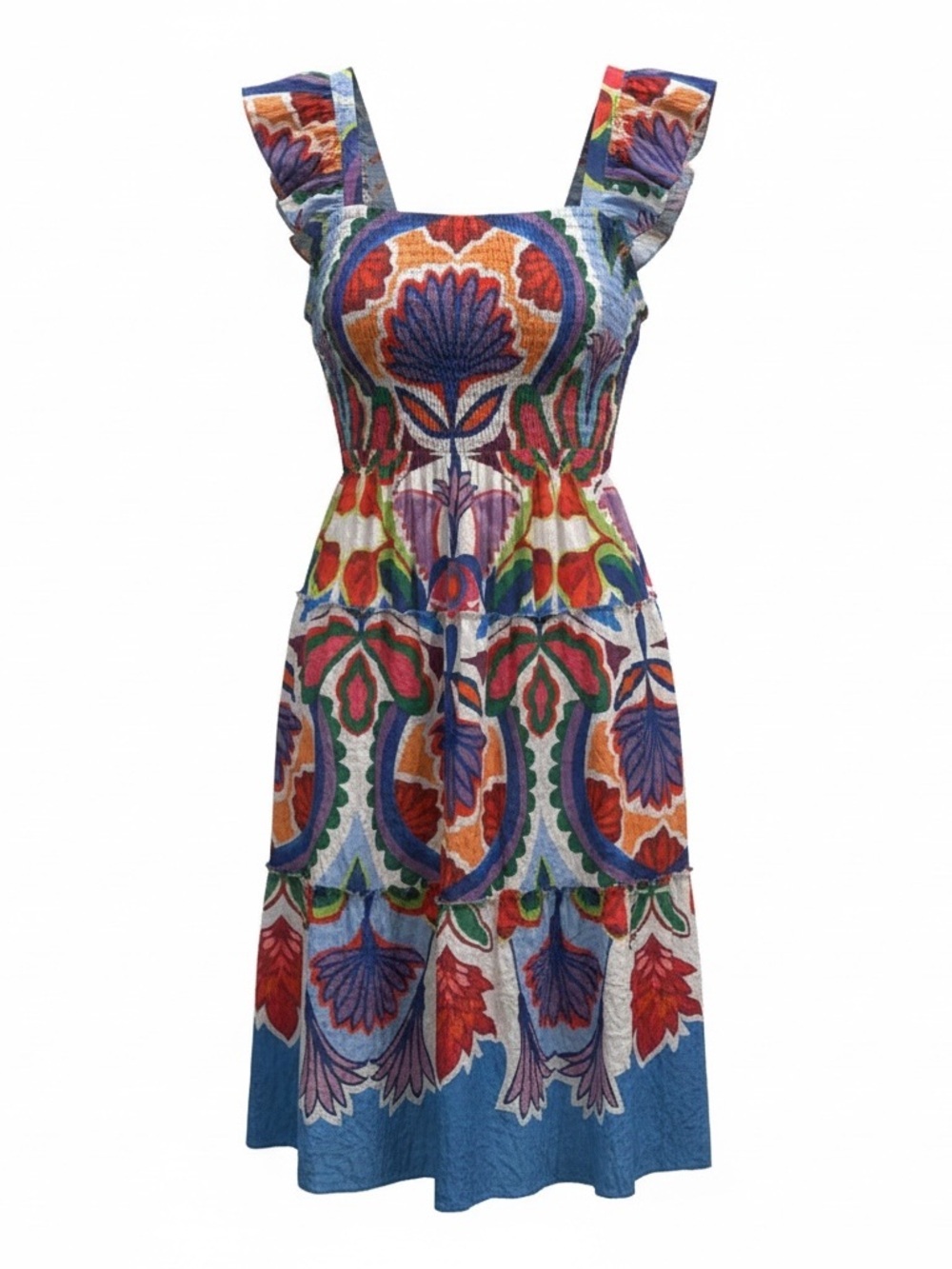 Vince Camuto NWT tropical flutter sleeve dress, 3X